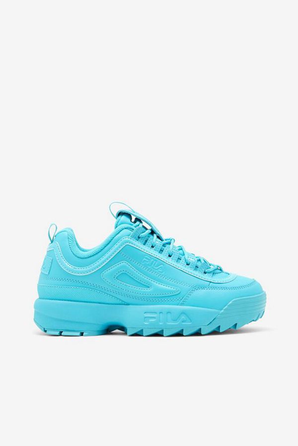 Fila Disruptor 2 Premium Chunky Women's Trainers Shoes - Blue/Blue/Blue,NZ 42-19042